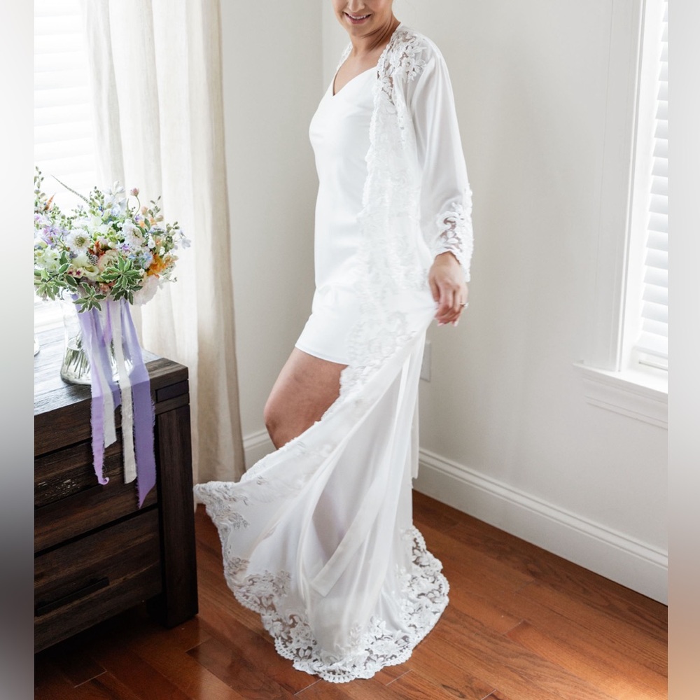 Le Rose Iris Lace Trim Maxi - Includes Slip